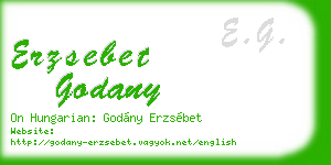 erzsebet godany business card